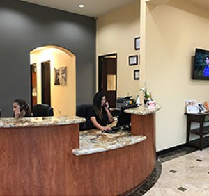 Reception Area of Harmony Dental Pearland,TX